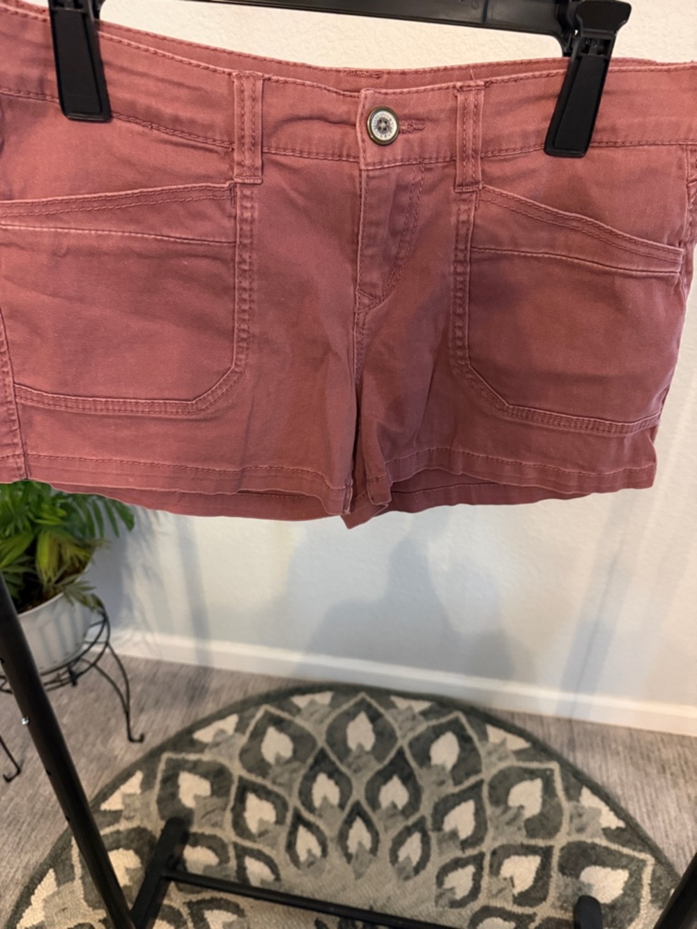 UNIONBAY Dusty Rose Denim Utility Shorts